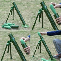 Argamassa táticas do trabalhador da granada de airsoft, lançador macio da bala da espuma do calibre de 60mm para o jogo de guerra da batalha de airsoft paintball nerf cs - Image 2