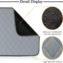 Rabbit Guinea Pig Cage Liner Small Pet Itens Impermeável Anti Slip Bedding Mat Altamente Absorvente Pee Pad para Hamsters Acessórios - Image 2