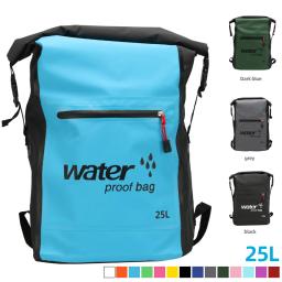 Mochila de natação impermeável, saco seco, mochila, água flutuante saco, canoa esportiva, caiaque, rafting, canoagem, passeios de barco, rio Trekking, 25L - Image 1