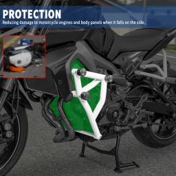 Crash Bar da motocicleta para Yamaha, Stunt Cage, protetor do motor, para-choques para MT09, FZ09, MT 09, FZ 09, 2014-2020, 2019, 2018, 2017 - Image 3
