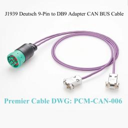 J19-Deutsch 9 Pin para Dual DB9, Split Cable Compatível com Ônibus Construção Máquinas e Equipamentos Industriais - Image 1