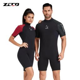Neoprene manga curta ou longa wetsuit, mergulho, wetsuit caça submarina, zíper traseiro, terno de surf, quente em água fria, mergulho, 3mm - Image 1