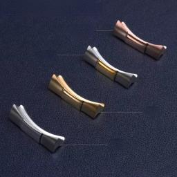 Acessórios de alça de conexão sólida de aço inoxidável para Rolex Daytona Interface de arco de aço inoxidável Link final Water Ghost 20mm - Image 5