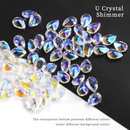 Gota Strass Cristais De Vidro Pedras Acessórios De Vestuário Glitter Jóias Decoração Gems Contas De Vidro Artesanato De Diamante 50Pcs - Image 5