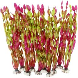 Plásticos Peixes Plantas De Aquário, Plantas De Água De Algas Para Aquário, Decoração Do Tanque De Peixes, 12-35cm, 10Pcs - Image 3