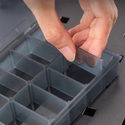 Caixa de armazenamento transparente ajustável, Multi-Lattice Slots, maleta de ferramentas, caixa de artesanato, acessórios para jóias - Image 4