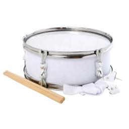Snare tambor com anel de pressão, aço inoxidável, instrumento musical prático, branco e vermelho, 13 em, vendas diretas da fábrica - Image 3
