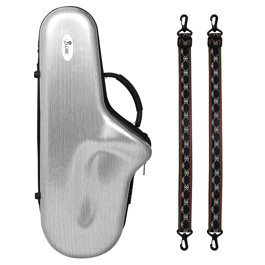 M MBAT-Saxofone Alto Bag, Hard Case, Board Zipper, alça ajustável, Sax Case, Fiberglass Hardshell - Image 1