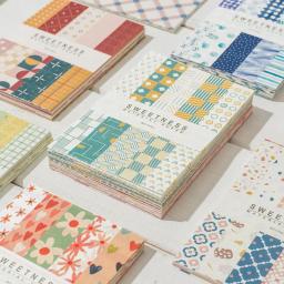 Material de papel criativo para Scrapbooking, decoração do jornal, suprimentos DIY, design fresco, 50 folhas - Image 2