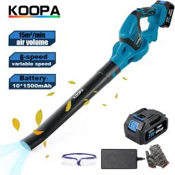 Koopa Cordless Elétrica Handheld Leaf Blower, Leve, Neve, Sopro de poeira, 1 Baterias e Carregador, 21V, 150MPH - Image 1