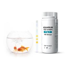 Tiras de teste de qualidade de água termal D0AD 100 peças 7 em 1 para tanque de peixes de aquário - Image 3