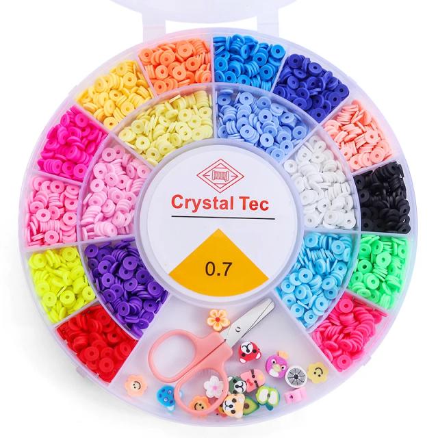 Kit de Beads de Argila para Fazer Jóias: Pulseiras com Encantos, Cartas de Semente e Alfabeto - 8 Estilos de DIY Artesanato e Presentes Criativos