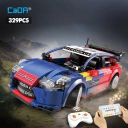 Cada-Blocos de Construção de Controle Remoto para Meninos, Brinquedos de Tijolo, Tijolos, Super Esportes, Citroen WRC, Veículo Campeão, Cidade, 2008 - Image 1