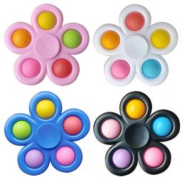 Tie Dye Simples Fidget Spinner Pops Dedo Brinquedos Push Bubble Hand Spinner Para TDAH Ansiedade Alívio do Estresse Sensorial Gifs Para Crianças - Image 6