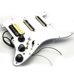 Captador de pickguard de guitarra elétrica ssh com fiação singlecut carregado prewired pick-up única bobina de trilho duplo humbucker - Image 2
