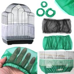 Malha gaiola de pássaro capa náilon dustproof gaiola de papagaio gaiola net acessórios para animais de estimação malha arejada papagaio gaiola rede s/m/l - Image 3