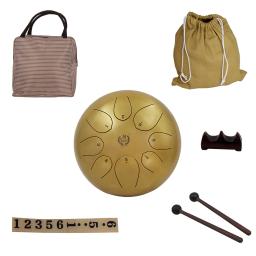 10 polegadas 8-tom de aço língua tambor zen práticas instrumento meditação exercício ferramentas aliviar o estresse percussão com acessórios - Image 2