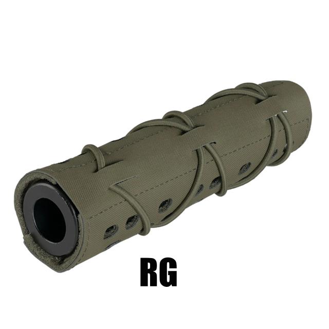 Proteção Avançada para Espingardas de Airsoft: Supressor de Tiro Militar e Coldre com Cano Silenciador Cortado a Laser com Escudo Térmico para Paintball 8503