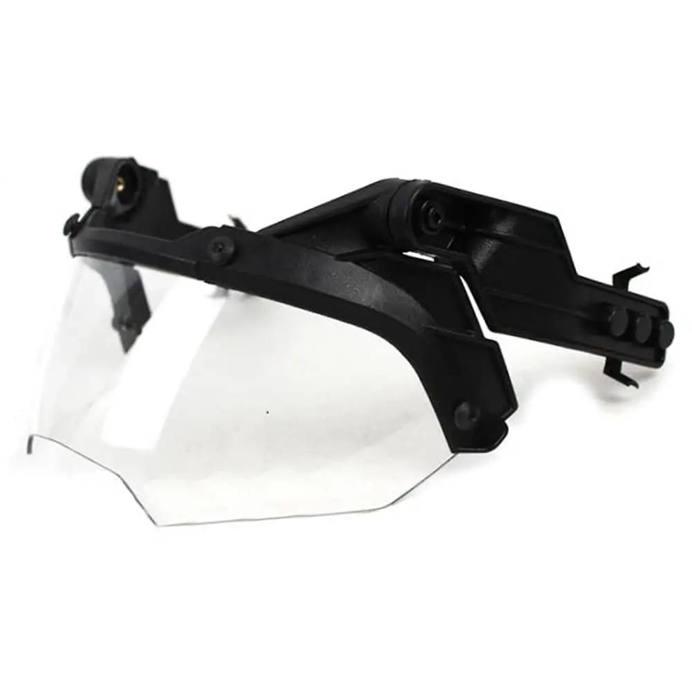 Capacete Airsoft com Conjunto de Óculos de Proteção e Visor Conjunto de Proteção Militar de Paintball Visor 90°Ajustável Para caça ao ar livre, CQB Tiroteio, BBS - Image 1