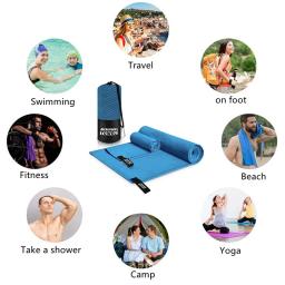 Microfiber secagem rápida toalha, super absorvente, esportes do curso, praia, acampamento, mochila, Gym, natação, ioga - Image 6