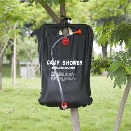 Portátil e dobrável Energia Solar Shower Bag, Acampamento ao ar livre aquecida, PVC Viagem Van, Acessórios Caravana, Camper Trailer, 20l - Image 6