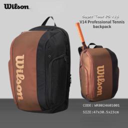 Mochila de tênis esportiva para raquetes Valise, Mochila para homens e mulheres, Acessórios de tênis jovem, WRZ80053, Original - Image 3