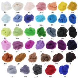 Lã girando fibra feltro 10g lã colorida família diy juntos suprimentos 87ha - Image 2