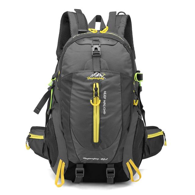Mochila Tática Impermeável 40L para Acampamento, Caminhadas e Escalada - Ideal para Homens e Mulheres com Compartimento para Laptop