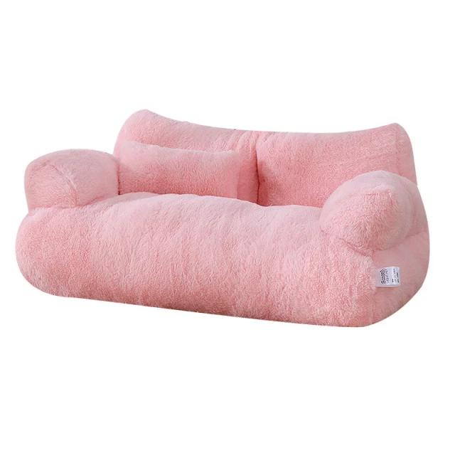 Cama Pet Lavável de Luxo: Sofá Super Macio e Quente Antiderrapante para Cães e Gatos Pequenos, com Capa Destacável