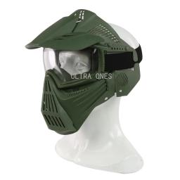 Máscara Tática Facial Completa Com Lente, Máscara De Tiro, Treinamento De Paintball, CS Wargame, Proteção, Airsoft, Máscaras De Combate, Óculos De Proteção - Image 2