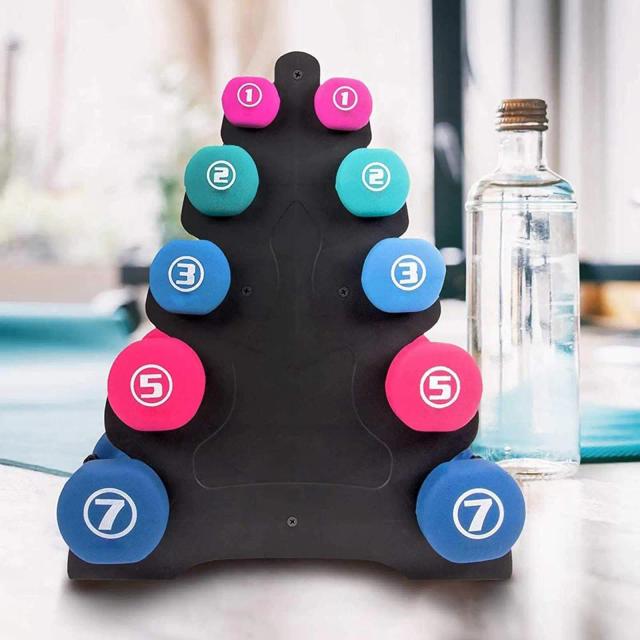 Rack de Armazenamento de Halteres 5 Camadas Suporte Portátil para Casa