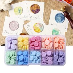 100 pçs série de cera de vedação em forma de estrela 3 contas de cera de carimbo retro diy para o convite de casamento de vedação de artesanato mão envelope de conta dec - Image 2