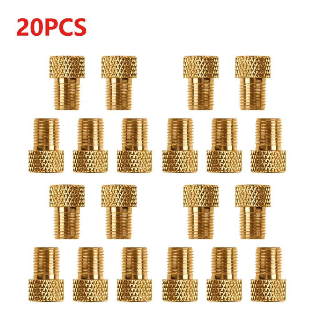 Presta para Schrader Adaptadores, alumínio liga pneu válvula conectores, cobre bicicleta bomba, bicicleta peças, 4 pcs, 5 pcs, 10 pcs, 20pcs - Image 1