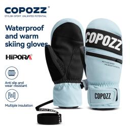 Copozz 3m thinsulate luvas de esqui dos homens das mulheres à prova de vento respirável à prova dwindproof água térmica inverno quente luvas de neve snowboard acessórios - Image 1