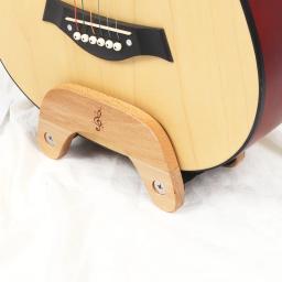 Suporte de guitarra criativo de alta qualidade, madeira de faia, suporte de guitarra com almofadas de esponja protetoras, portátil, suporte de guitarra feito de madeira - Image 3