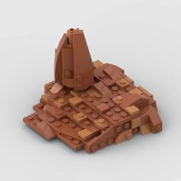 Blocos de Construção MOC da Cena do Deserto, Tijolos Modulares do Modelo de Filme, Tijolos de Grande Paisagem, Montagem de Tecnologia, Presentes de Natal - Image 2