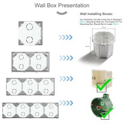 Bseed-plástico Frame peças para parede Internet, porta de carga USB, TV satélite Interface função, combinação DIY, Cat5 soquete - Image 6