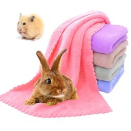 Fleece Cage Liners para pequenos animais de estimação, cobertores macios, cobaia, hamster, tapete de cama, toalhas de banho, acessórios hamster, itens, 2pcs - Image 1