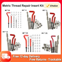 Kit de inserção de reparo de rosca métrica Helicoil Car Pro Coil Tool Kits, M5, M6, M8, M10, M12, M14, 15 peças, 20 peças, 30 peças - Image 1