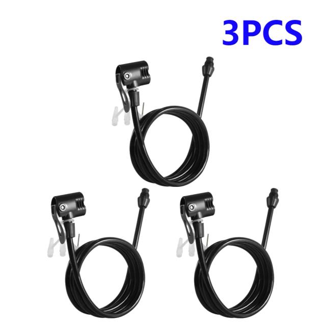 Acessórios de Bicicleta: Tubo de Extensão para Bomba de Ar com Conexão, Adaptador e Mangueira de Bloqueio (1-20 Peças)