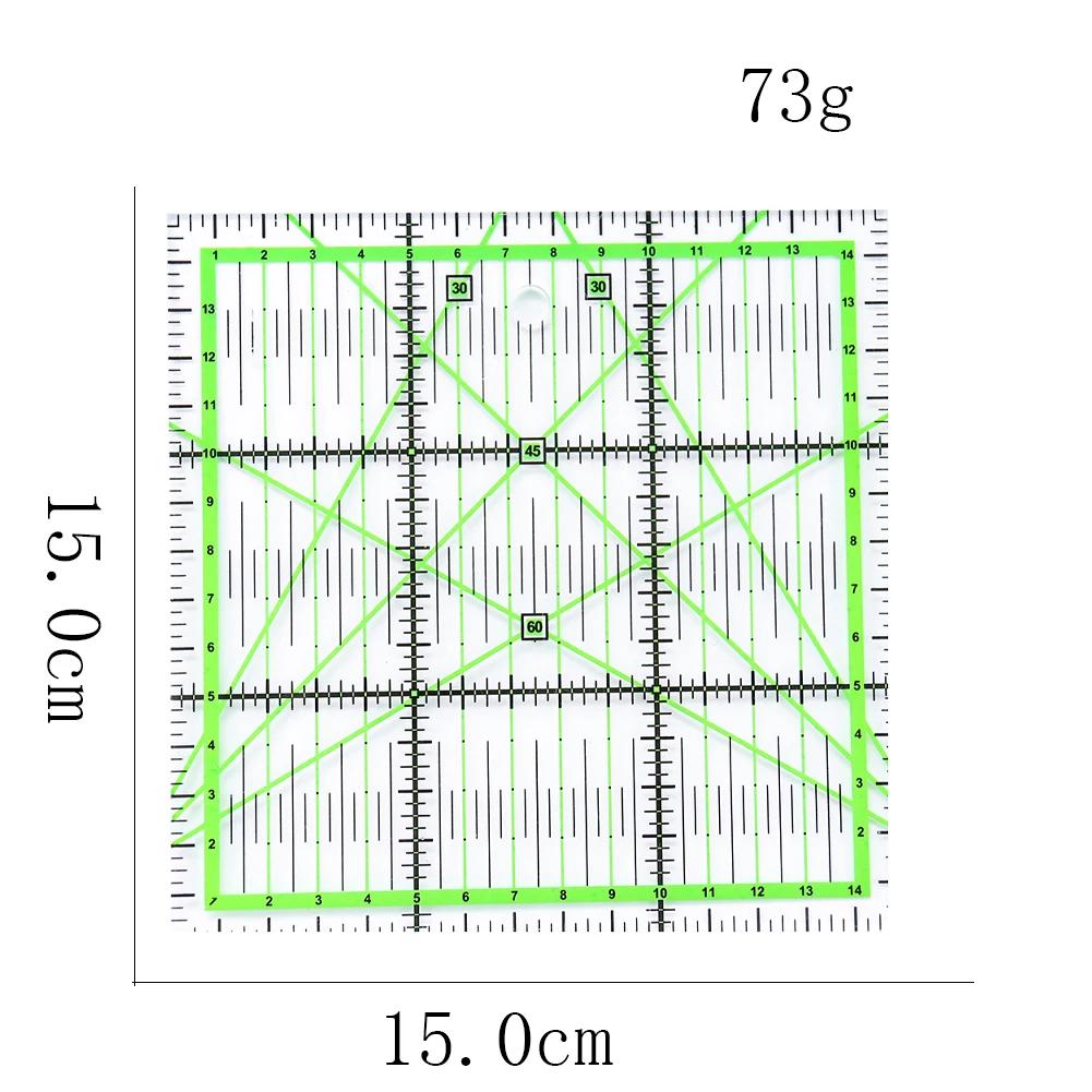 Régua hexágona transparente para costura, régua sextavada para arte em casa ferramenta de corte alfaiate artesanato faça você mesmo material de escritório - Image 1
