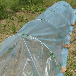 Conjunto de rack para plantas de estufa, conjunto de haste de fibra dobrável para jardim, suporte de cobertura de arco de túnel para prevenção de insetos vegetais, suporte de rede - Image 2
