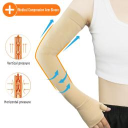 Luva elástica unisex do braço da compressão, respirável, exterior, proteção UV, esportes, voleibol, basquetebol, palma, 1PC - Image 1