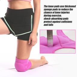 1 peça joelheiras esportivas macias, manga de compressão de joelho para dança, vôlei, basquete, corrida, futebol, corrida, ciclismo - Image 2