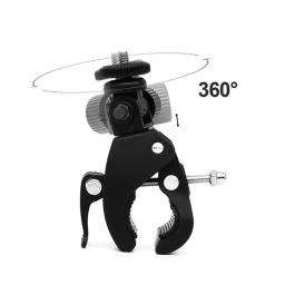 Bicicleta e motocicleta Handlebar Mount Bracket, Camera Holder Ação, Acessórios para Go Pro DJI, Insta360, SJCAM, 12, 10, 9, 8, 5 - Image 3