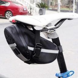 Saco de selim de bicicleta traseiro saco de bicicleta de montanha saco traseiro fixo-engrenagem saco de selim de bicicleta dobrável saco de espigão de assento de bicicleta - Image 6