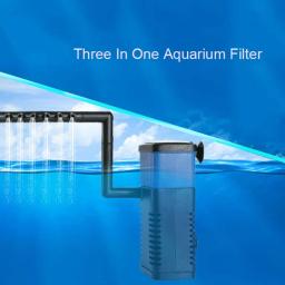 4w mini filtro de aquário submersível tanque de peixes filtro interno bomba circulação fluxo água adicionar oxigênio para peixes tartaruga tanque abastecimento - Image 1