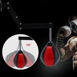 Saco de velocidade altura ajustável resistente couro do plutônio montagem na parede saco de boxe para treinamento esportivo sanda sparring ginásio - Image 1