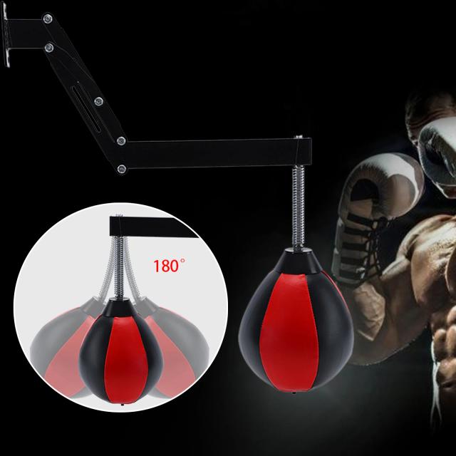 Saco de Boxe de Couro do Plutônio Altura Ajustável para Treinamento de Sanda e Sparring em Ginásio