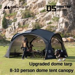 Camping Dome Tendas com Big Canopy, toldo de praia impermeável, piquenique Pergola, lona de jardim ao ar livre, tendas para 8-10 pessoas - Image 1